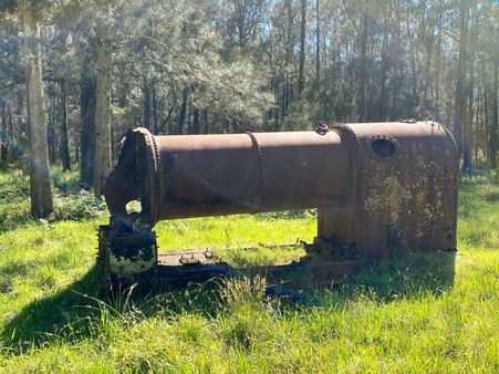 Old boiler abandoned in paddock