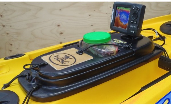 Tackle pod for Profish 400 with fish finder attached