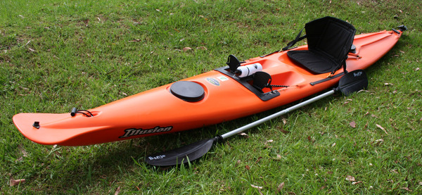 Illusion surf ski with paddle and seat